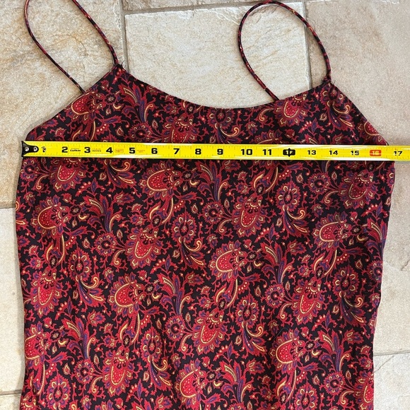 Vintage Michael Kors Paisley Slip Dress & Robe Set | Made in USA Sz S - Picture 13 of 16